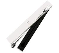 Kidia Professional Bar Spoon 40 cm Stainless Steel Trident Cocktail Mixing Spoon