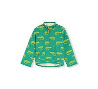 kIDio Organic Cotton Baby Infant Toddler Warm Reversible Fleece Jumper - Boy Girl (0-4 Years) (6-12 Months, Green Lizard)