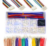 Kidisoii JST Connector Kit 1.25mm Pitch JST-GH 1.25 Connector with Premium 28AWG Pre-Crimped Cables,GH 1.25mm Connector 2/3/4/5/6/7/8/9/10 Pin Housing (GH-Kit)