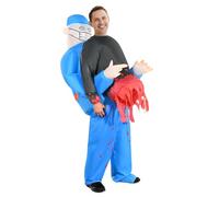 Kidken Inflatable Surgeon Lift You Up Costume, Adults Funny Halloween Blow Up Suit Costume One Size Fits Most for Men Costumes Halloween Cosplay Party, Birthday, Event, Gift