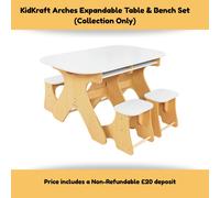 KidKraft Arches Expandable Table & Bench Set (Collection Only)
