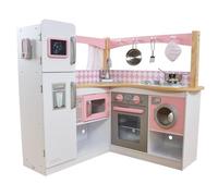 KidKraft Grand Gourmet Corner Toy Kitchen, Wooden Play Kitchen with Toy Phone and Kitchen Accessories, Kids' Kitchen set, Kids' Toys, 53185 - Amazon Exclusive