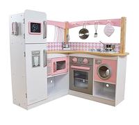 KidKraft Grand Gourmet Corner Toy Kitchen, Wooden Play Kitchen with Toy Phone and Kitchen Accessories, Kids' Kitchen set, Kids' Toys, 53185 - Amazon Exclusive