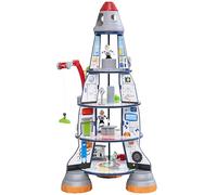KidKraft Rocket Ship Wooden Play Set for Kids with Space Shuttle, Space Station with Crane, Astronaut and Alien Action Figures Included, Kids' Toys, 63443