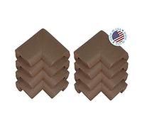 Kidkusion 8 Piece Corner Guards Cushion, Brown
