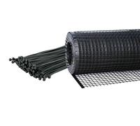 Kidkusion Heavy Duty Deck Guard, Black - 16' L x 3' H | Made in USA; Indoor/Outdoor Balcony and Stairway Deck Rail Safety Net; Child Safety; Pet Safety; Toy Safety