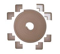 Kidkusion Table Cushion, 20 Feet Edge + 8 Corners, Brown, X-Large