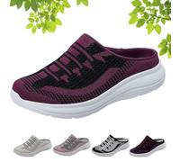 Kidlupe 2026 New Women’S Closed-Toe Slide Slippers, Orthopedic Sneaker | Non-Slip Outsole, Cushioned Support, Fashionable Mesh Breathable Soft Soled Open Heeled Sports Commuting Casual Shoes