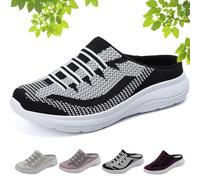 Kidlupe 2026 New Women’S Closed-Toe Slide Slippers, Orthopedic Sneaker | Non-Slip Outsole, Cushioned Support, Fashionable Mesh Breathable Soft Soled Open Heeled Sports Commuting Casual Shoes