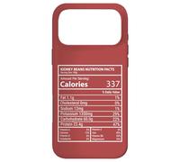 Kidney Beans Nutrition Facts Panel Minimal Typography Design Case for iPhone 17 Pro Max