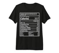 Kidney Beans Nutrition Facts Panel Minimal Typography Design Premium T-Shirt