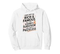 Kidney Cancer Survivor Awareness Quote Pullover Hoodie