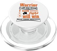 Kidney Cancer Warrior I Will Stay Strong I Will Fight I Will PopSockets PopGrip for MagSafe