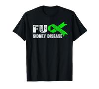 Kidney Disease Awareness Support Retro Kidney Disease Green T-Shirt