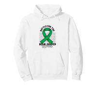 Kidney Disease Green Ribbon Month Kidney Disease Awareness Pullover Hoodie