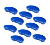 Kidney Dish/Tray/Bowl Medical Supplies Surgical Dental General Purpose Polypropylene 4 Sizes, Pack of 10 (Blue, 250mm x 130mm x50 mm)