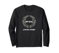 Kidney Donor Botanical Wreath Long Sleeve T-Shirt