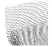 Kidney Grill Aluminium Racing Car Insert Bumper Grille Grill Mesh Net Vent Black Silver Tuning Universal Protector Home Garden DIY 100x33cm Front Grille(Sil Diamond 8x16MM)