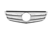 Kidney Grill For Benz C-Class W204 2008-2014 C180 C200 C250 C280 C350 Chrome Silver C63 Style Front Bumper Grille Black For GTR Style Grille Front Grille(Sport-Chrome Silver)