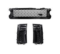 Kidney Grill For Land For Rover For Rang For Rover For Vogue 2010 2011 2012 Front Bumper Mesh Grill Fenders Autobiography Style Accessories Front Grille(All black 3QTY)