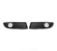 Kidney Grill For VW For Polo MK4 9N3 2005-2009 Facelift Front Bumper Vent Grille Cover Frame 6Q0853677B Front Lower Center Grille Front Grille(1Pair Grilles)