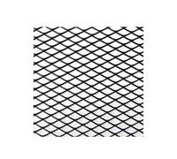 Kidney Grill Universal 100x33cm Diamond Hole Aluminium Racing Car Bumper Grille Grill Mesh Net Vent Black Silver Red Blue Tuning Front Grille(BK Diamond 6x12mm)