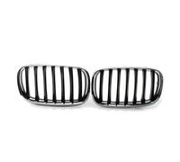 Kidney Grille 2Pcs For X5 For X6 E70 E71 2008 2009 2010 2011 2012 2013 Car Front Grille Chrome Frame Black Slat Grill Front Bumper Grille
