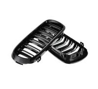 Kidney Grille 2Pcs For X5M F85 X6M F86 2015-2018 For X5 F15 For X6 F16 2014-2018 Car Front Bumper Grille Racing Grill 51117294485 Front Bumper Grille(Glossy black)
