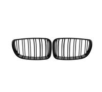 Kidney Grille 2x For BMW 1-Series E81 E82 E87 E88 2007-2011 Matte Black Double Bumper Grille Glossy Black Front Kidney Racing M-Color Grills car front bumper grille(Matte Black)