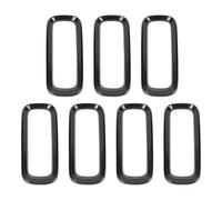 Kidney Grille 7Pcs For Renegade 2015 2016 2017 2018 Car Front Grille Inserts Sticky Grill Cover Frame Trims Kit Bright Black Front Bumper Grille