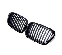 Kidney Grille For BMW 5 Series E39 For M5 1999-2004 2PCS Front Bumper Kidney Grille Glossy Black Single Line 1 Slat Car Styling Grill Front Grills