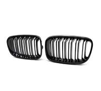 Kidney Grille For BMW F20 F21 11-14 Replacement Double Slat Gloss Black Grilles Car Front Bumper Kidney Grille Racing Grills Bumper(Gloss Black)