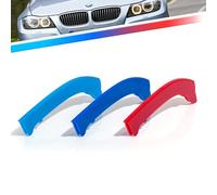 Kidney Grille Insert Clips 3pcs - Car Front Grill Mesh M-Sport Covers, Grille Insert Trims Strips, ABS Snap-on Front Grill Trim for B-M-W E90 E91 LCI 2009-2012 (12 Slats)