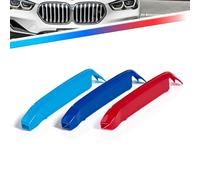Kidney Grille Insert Clips 3pcs - Car Front Grill Mesh M-Sport Covers, Grille Insert Trims Strips, ABS Snap-on Front Grill Trim for B-M-W F48 F49 X1 LCI 2020-2022 (7 Slats)