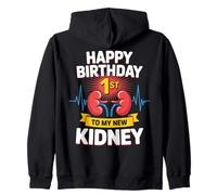 Kidney Organ Transplant Recipient Anniversary Zip Hoodie