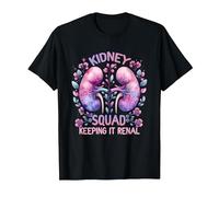 Kidney Squad Keeping It Renal Dialysis Technician Tech Nurse T-Shirt, Men, Black, Large