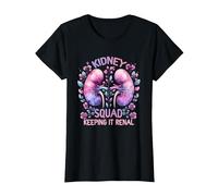 Kidney Squad Keeping It Renal Dialysis Technician Tech Nurse T-Shirt, Women, Black, Large