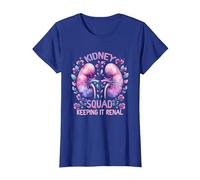 Kidney Squad Keeping It Renal Dialysis Technician Tech Nurse T-Shirt, Women, Royal Blue, X-Small