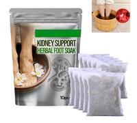 Kidney Support Herbal Foot Soak,Kidney-Health Foot Bath Herb,Kidney Warming Foot Bath Bag,Ginger Foot Bath Bag for Promote Blood Circulation,Herbal Foot Cleansing Soak