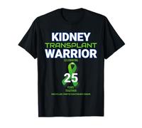 Kidney Transplant Anniversary Twenty Five 25 Years Warrior T-Shirt