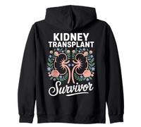 Kidney Transplant Recipient Organ Surgery Survivor Zip Hoodie