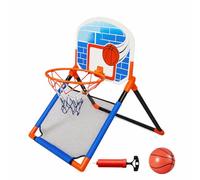 Kidoloop Basketball Hoop for Kids, Adjustable Basketball Hoop and Stand Game, Net Ball Pump Backboard, Portable Basketball Indoor Outdoor Fun Activity, Ideal Sports Gift for Children