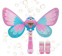 Kidoloop Butterfly Bubble Macine 36cm - Light Up Musical Bubble Wand with Wings, Magic Bubble Toy Stick for Kids, Outdoor and Indoor Play, Birthday Gift for Girls and Boys Ages 3+ Years