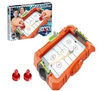 Kidoloop Tabletop Air Hockey Game with 2 Pushers & 2 Pucks, Portable Compact Family Party Table Top Board Game, Desktop Air Hockey Table for Adults & Children 3+ Years