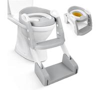 Kidoola 2 In 1 Toddler Potty And Ladder Soft Seat, Non Slip, Splash Guard Ideal For Potty Training Stages