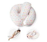 kidoola 2 Pack Pregnancy Pillow & Feeding Cushion, Provides Mother & Baby Support for Sleeping, Feeding, Breastfeeding, Maternity. Soft, Reliable & Comfortable, Washable, Pregnancy Gift
