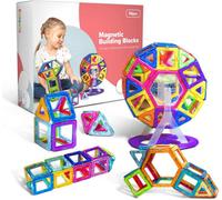 Kidoola 94Pc Magnetic Building Block Toy Set Kids Magnet Construction Jigsaw Game Gift For Boys And Girls