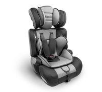 Kidoola Adjustable Car Seat for Toddlers & Children - i-Size Safety Certified Booster Seat, Padded & Comfortable with 3 Adjustable Age Functions& Straps, 100-125cm,Up to 12 Years -ECE R129(Grey&Black)