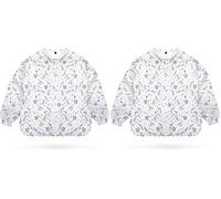 kidoola Baby Led Weaning Bib with Sleeves - Mess-Free, Waterproof Soft, Safe & Stylish for 6-12 Months Babies & Toddlers Apron with Full Coverall Coverage (Pack of 2)