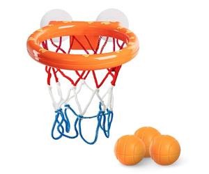 KIDOOLA Bath Basketball Hoop, Exciting Kids Basketball Hoop with Suction Cup, Bath Ball Design for Tub Play, Interactive Bath Toys for Kids, Perfect Bath Fun for Toddlers, Boys & Girls